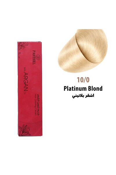 pasteel صبغة شعر ايطالي بالأرجان، 10/0 أشقر بلاتيني، 100مل .من باستيل