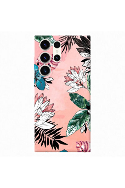 Other Samsung S25 Ultra Tropical flowers Transparent Silicone TPU Θήκη