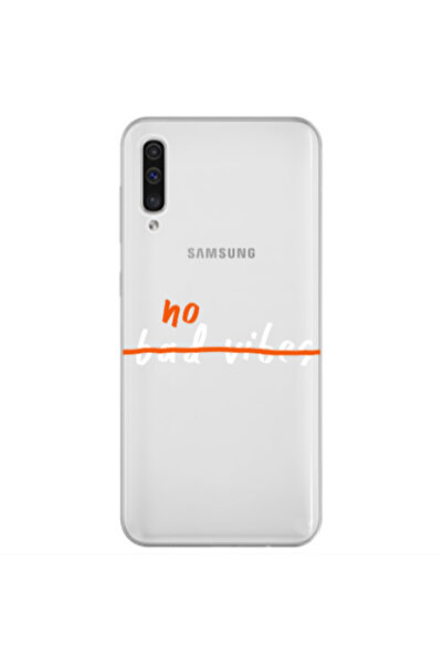 Other Samsung A50 No bad vibes 2 Transparent Silicone TPU Θήκη