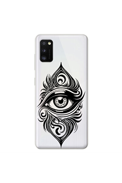 Other Samsung A41 Eye patterned drawing Transparent Silicone TPU Θήκη