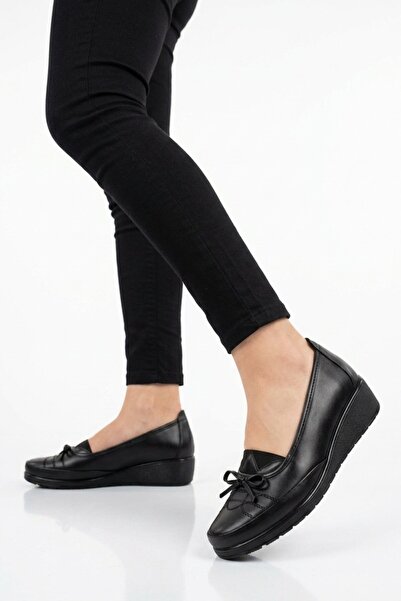 Aspor Black Gel Sole Women's Casual Shoes