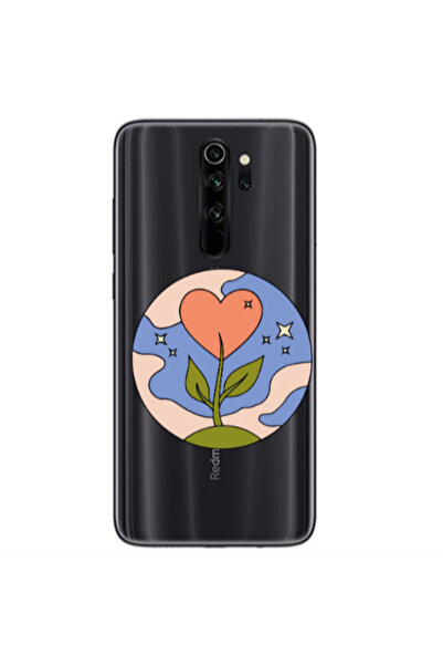 Other Xiaomi Redmi Note 8 Pro Hearted Flower Transparent Silicone TPU Θήκη
