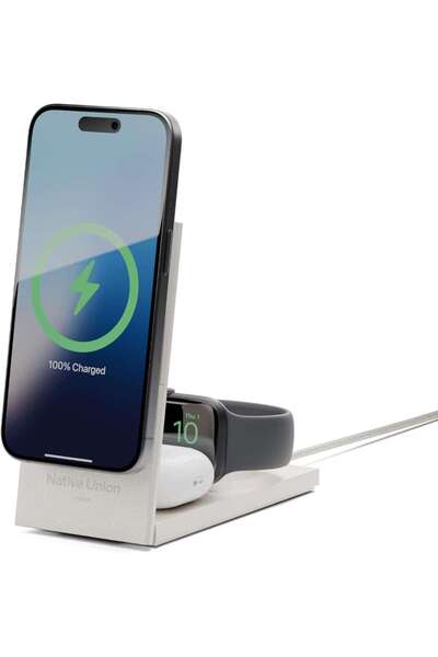 Native Union Rise 3-σε-1 Qi2 15W MAGSAFE Αναδιπλούμενος Μαγνητικός Ασύρματος ...