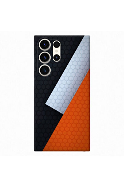 Other Samsung S25 Ultra Coated hexagon Transparent Silicone TPU Θήκη