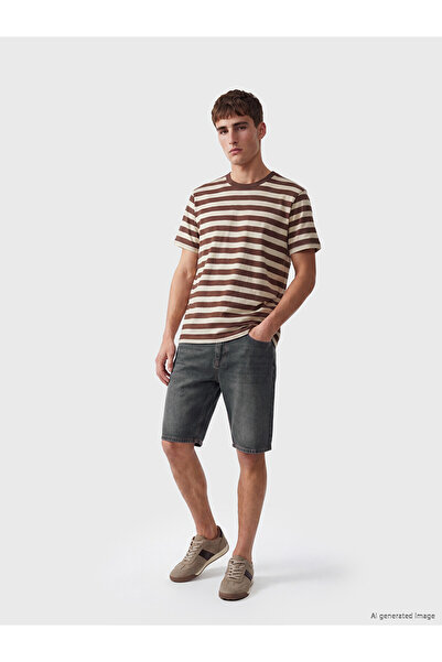 LC Waikiki Nevavm Regular Fit Men's Jean Shorts with Difference