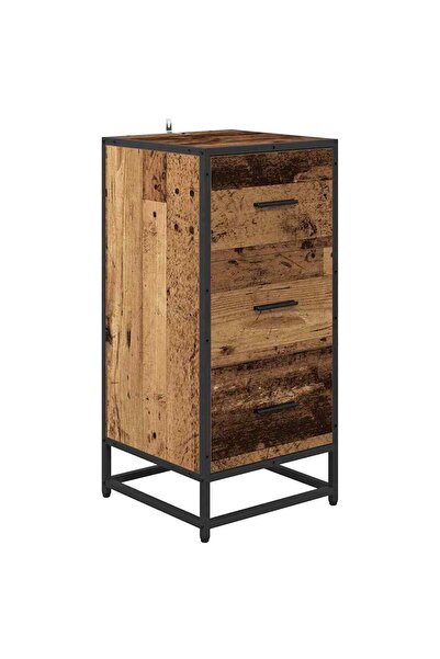 vidaxl Bufet Lemn vechi 35.5 x 35 x 76 cm