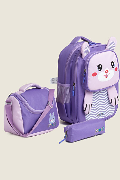 MİECZ BAGS Sevimli Hayvan Karakterli Anaokulu & İlkokul Kız Erkek Çocuk Besle...