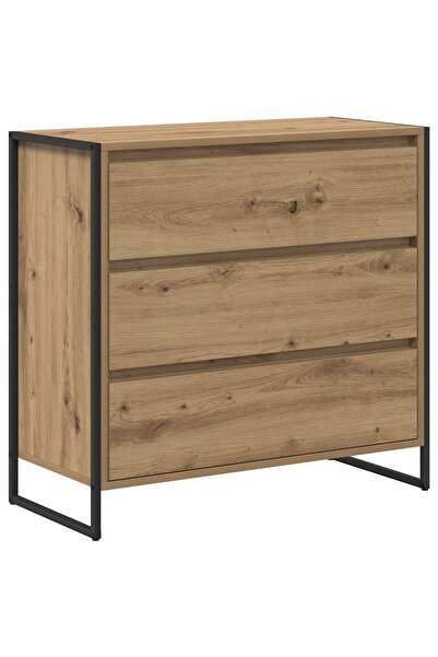 vidaxl Bufet Stejar artizanal 79 x 36 x 75.5 cm Lemn compozit
