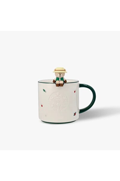 Starbucks ®   كوب سيراميك مع مشبك بيرستا سكاوت سعة 12.5 أونصة