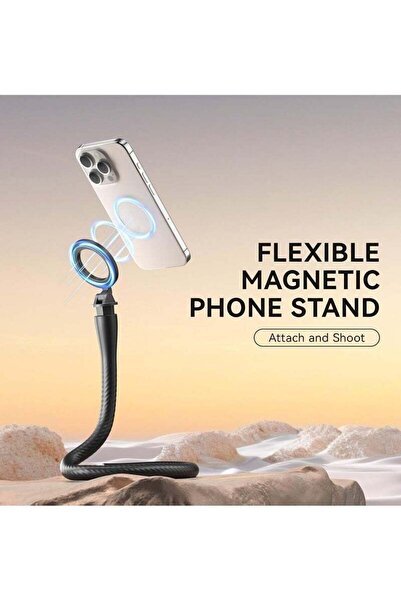 TELESIN Flexible Magnetic Phone Holder, Phone Mount Clip Tripod Stand for Phones