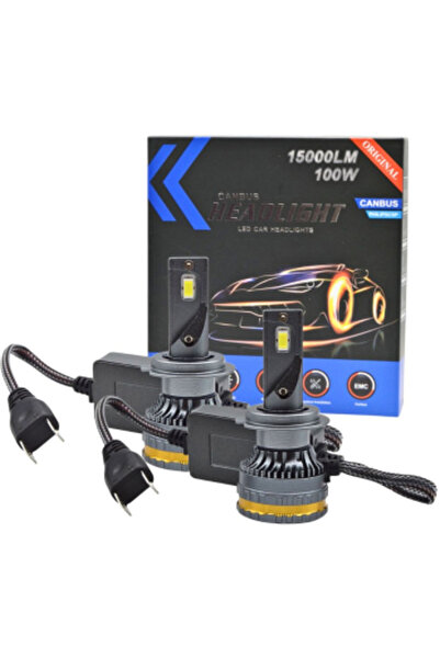 Led Set de 2 auto A8 H7 200 W 15000 lm canbus