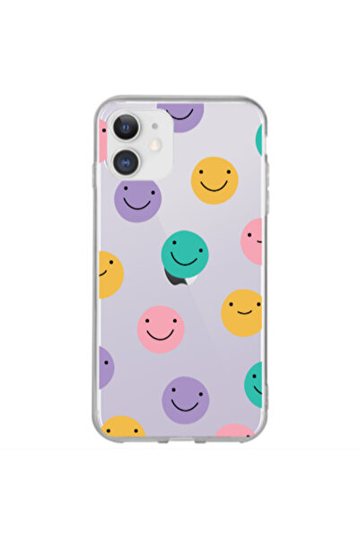 Other Apple iPhone 12 Colorful smiles Transparent Silicone TPU Θήκη