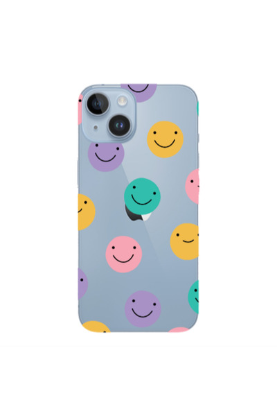 Other Apple iPhone 14 Colorful smiles Transparent Silicone TPU Θήκη