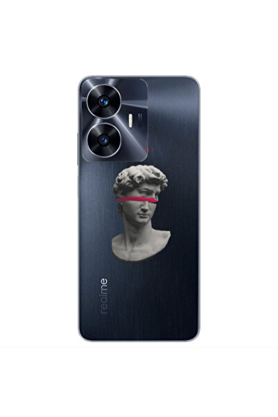 Other Realme Note 50 Half statue Transparent Silicone TPU Θήκη