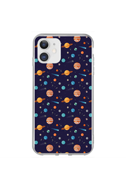 Other Apple iPhone 12 Mini Planets Transparent Silicone TPU Θήκη