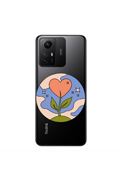 Other Xiaomi Redmi Note 12s Hearted Flower Transparent Silicone TPU Θήκη