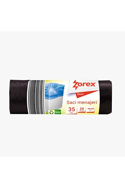 ZOREX Saci menajeri Zorex, negru, 35L, 20/rola, pret pentru 100 role