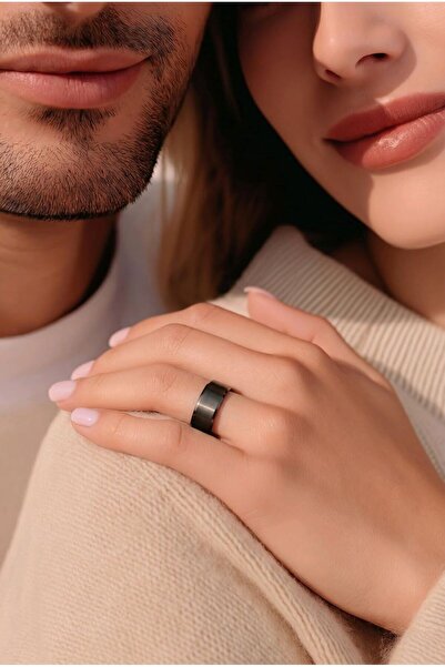 Monalisa Home Steel Size 16 8 mm Unisex Wedding Ring