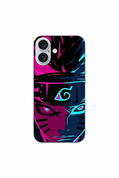 OEM Husa compatibila cu Apple iPhone 16 Silicon Gel Tpu Model Naruto Purple S...