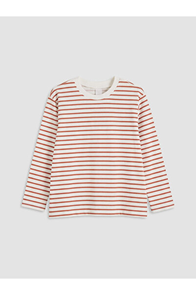 LC Waikiki Vizyon New Season Crew Neck Striped Boys' T-Shirt
