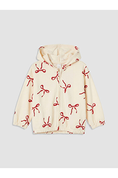 LC Waikiki Esvab • Modern & Distinctive Hooded Embroidered Girls' Zip-Up Swea...