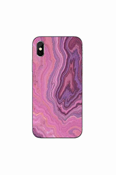 OEM Θήκη συμβατή με Apple iPhone XS Max από σιλικόνη gel TPU με σχέδιο Ροζ Χα...