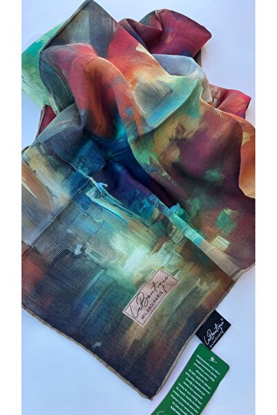 LA BOUTIQUE Bamboo Silk Cotton Summer Fall Cool Scarf