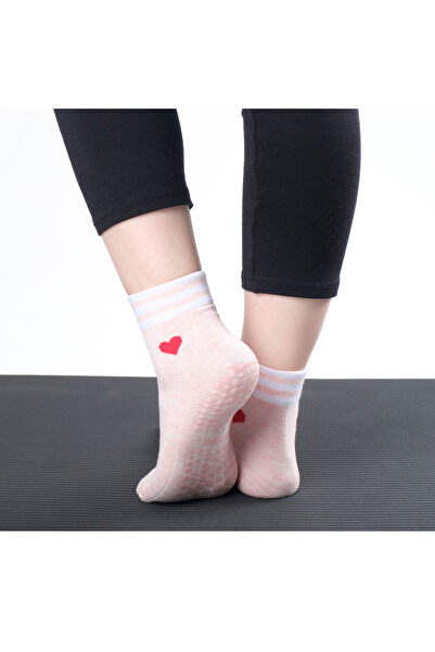 Lazen Pilates Socks Women's Non-Slip Silicone Fitness Yoga and Reformer Socks