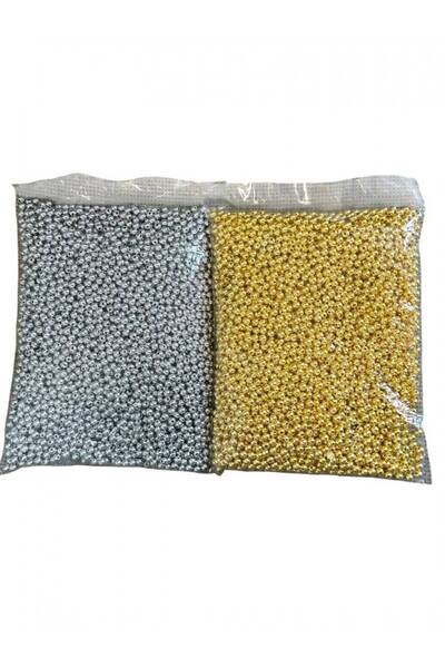 OEM Plastic Beads Drilled Whole Pearl 0.6cm/500g Gold
