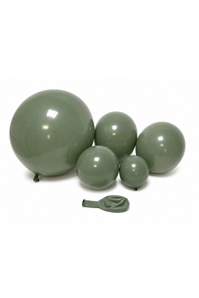 OEM Matte Balloons TX 05 Dusty Green 5"-100/ Top Bottom Set