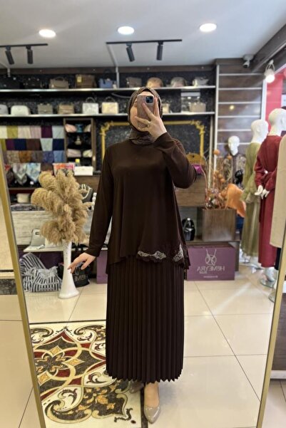 HÜMEYRA BUTİK Platinum Skirt Suit