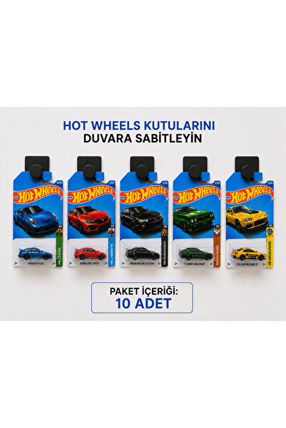 ERCTECH Hotwheels Uyumlu Duvar Askı Standı - Diecast Sergileme Aparatı 10'lu ...
