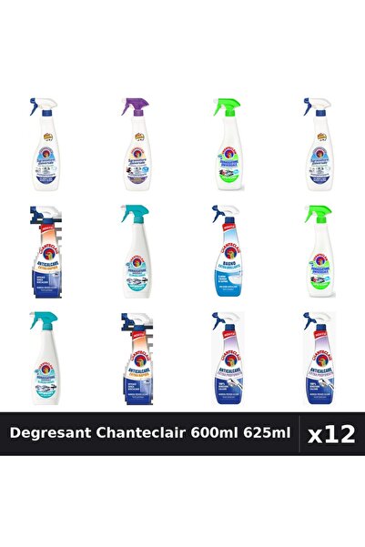 Chanteclair Set 12 Degresant Universal 600ml-625ml - 7 Arome, Anticalcar, Bic...