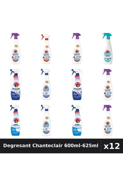 Chanteclair Set 12 Degresant Universal 600ml-625ml - Lavanda, Marsilia, Bicar...