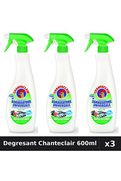 Chanteclair Set 3 Degresant Universal 600ml - Lămâie - Curățenie Eficientă