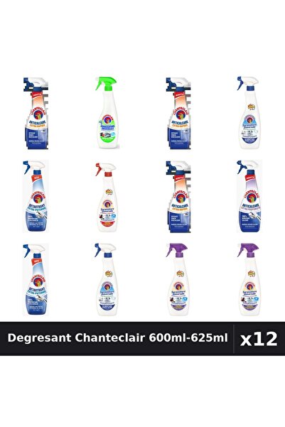 Chanteclair Set 12 Degresant Universal 600ml-625ml - 7 Arome, Anticalcar, Det...