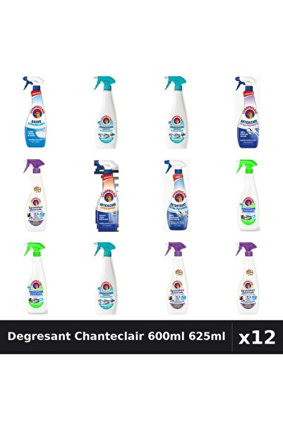 Chanteclair Set 12 Degresant Universal 600ml-625ml - 8 Arome, Anticalcar, Det...