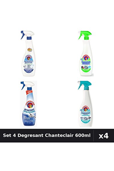 Chanteclair Set 4 Degresant Universal 600ml - Anti-Miros, Bicarbonat, Extra P...
