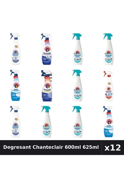Chanteclair Set 12 Degresant Universal 600ml 625ml - Bicarbonat, Anticalcar, ...