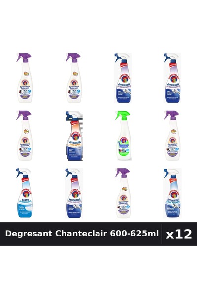 Chanteclair Set 12 Degresant Universal 600-625ml - Lavanda, Mosc, Lămâie, Ant...