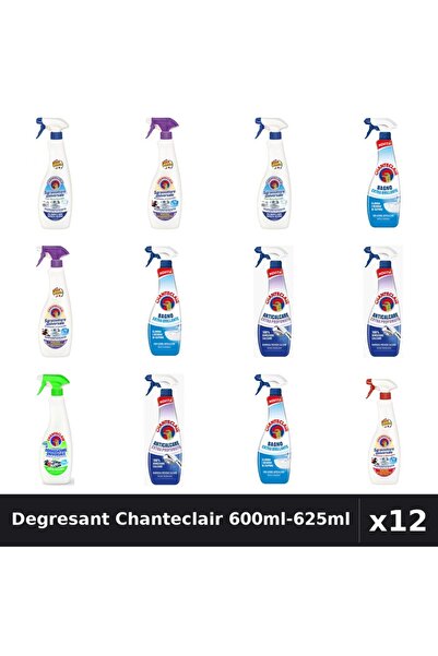 Chanteclair Set 12 Degresant Universal 600ml-625ml - 6 Arome, Anticalcar, Bic...