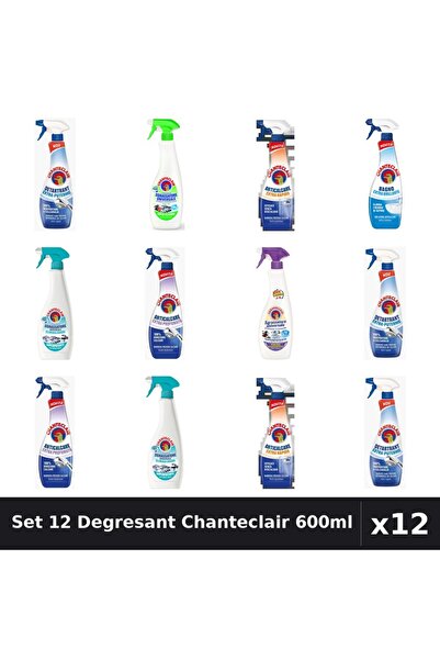 Chanteclair Set 12 Degresant Universal 600ml - Anti-Miros, Extra Parfumat, Ex...