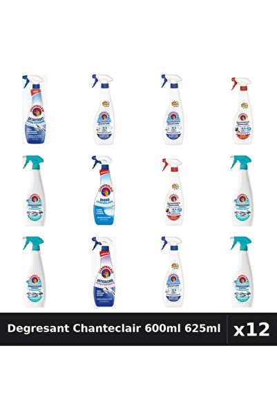 Chanteclair Set 12 Degresant Universal 600ml 625ml - 6 Arome, Bicarbonat, Mar...