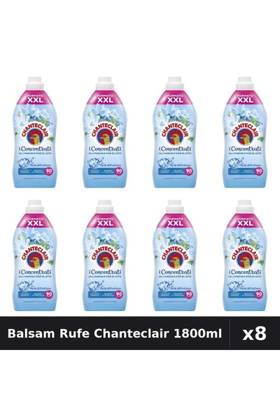 Chanteclair Pachet 8 Balsam Rufe 1800ml - Săruturi Marine, 90 Spălări - Îngri...