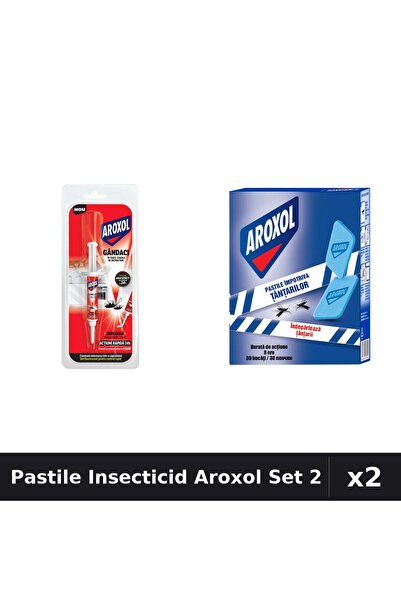 Aroxol Set 2 Pastile Insecticid - Anti-Insecte 5g și 30 buc - Protecție Casă