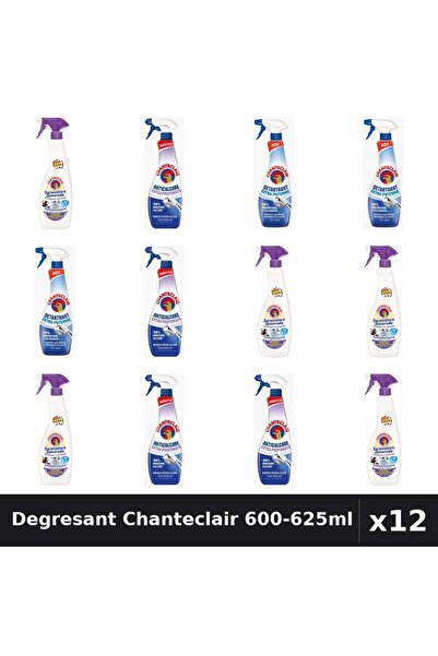 Chanteclair Set 12 Degresant Universal 600-625ml - Lavanda, Mosc Alb, Anticalcar