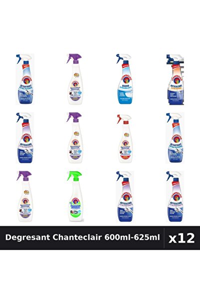 Chanteclair Set 12 Degresant Universal 600ml-625ml - 8 Arome, Anticalcar, Det...