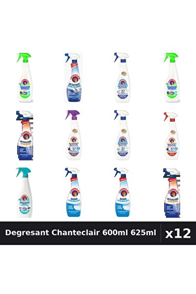 Chanteclair Set 12 Degresant Universal 600ml 625ml - 8 Arome, Anticalcar, Det...