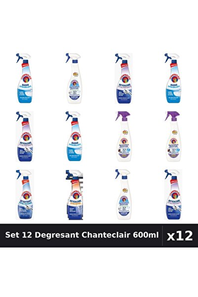 Chanteclair Set 12 Degresant Universal 600ml - Bicarbonat, Extra Parfumat, Ex...