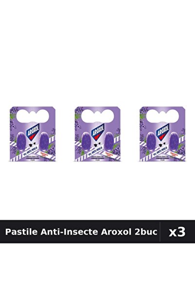 Aroxol Set 3 Pastile Anti-Insecte 2 bucati - Protectie Gandaci, Tantari, Muste